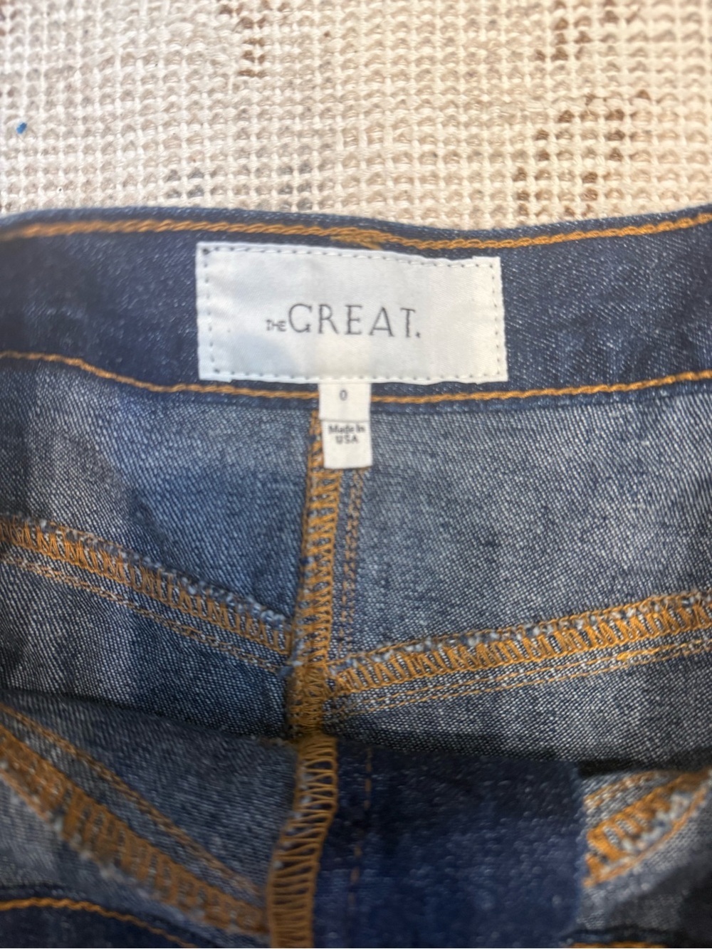THE GREAT. “Field” Denim Midi Skirt - Picture 8 of 9
